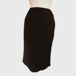 Vintage 80s Black Cathy Daniels Elastic Waist Sweatshirt Skirt | Size Medium